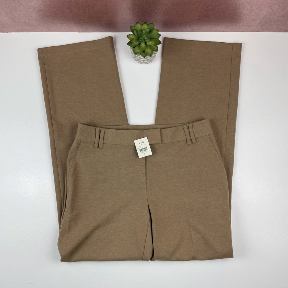 J. Jill Brown Dark Fawn Dress Pants Women Size 6 New With Tag Work Attire